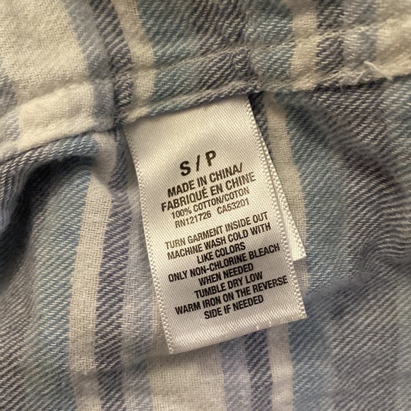 Light Blue and White Striped Button Down - Picture 4 of 4